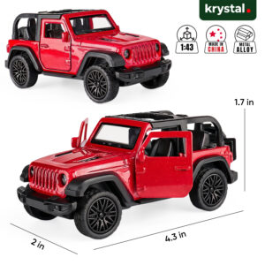 Jeep Rubicon Diecast 1:43 Model Car - Red