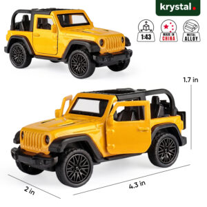 Jeep Rubicon Diecast 1:43 Model Car - Yellow