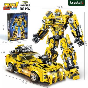 2-in-1 Robot Truck Building Block - Bumblebee-680 PCS