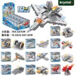 Lele Brother Stealth Fighter Building Blocks 10‑in‑1 Set