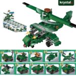 Lele Brother Military Helicopter Building Blocks 10‑in‑1 Set