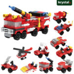Lele Brother Fiery Fire Building Blocks 10‑in‑1 Set