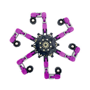 Transformable Chain Fidget Spinner Mechanical Gyro - Purple