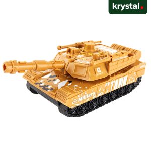 Friction Military Battle Tank (16 CM) - Military Dark Brown