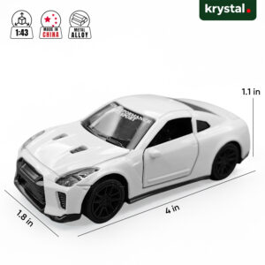 Nissan GT‑R R35 1:43 Alloy Diecast Sports Car - GTR R35 White