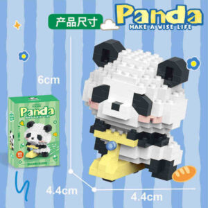 Lele Brother Panda Series micro building blocks DIY toy set with 172 pieces