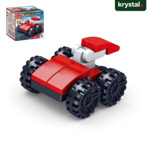Lele Brother Fire Rescue building blocks red rescue vehicle toy, LEGO-compatible 3M703 series for kids