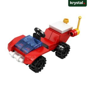 Lele Brother Fiery Fire 52059 red fire rescue vehicle building blocks, LEGO-compatible DIY toy for kids