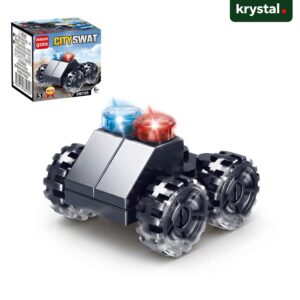 City SWAT Building Blocks 10‑in‑1 Set - Black Tactical Rover