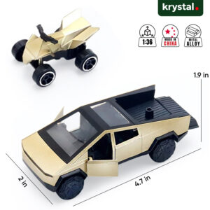 Tesla Pickup Truck Diecast Model Car 1:36 - Gold