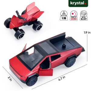 Tesla Pickup Truck Diecast Model Car 1:36 - Red