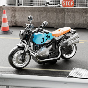 BMW Scrambler Style Motorcycle (1:12 Scale) - Blue