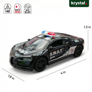 Bugatti Diecast Car 1:43 Sports, Track & Police Models - Chiron SWAT