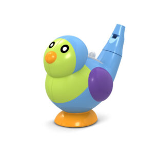 Colorful musical water bird whistle toy for kids, realistic warbling sounds and oral motor skill development
