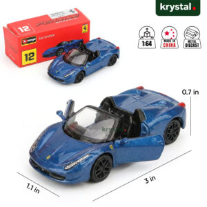 Bburago Ferrari 458 Spider 1:64 Alloy Model Car