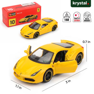 Bburago Ferrari 488 GTB 1:64 Alloy Model Car