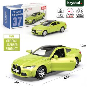 BMW M4 G82, M4 DTM & M4 GT3 Alloy Model Cars - M4 G82 Green 1:42