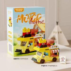 Mekansm Energy Burger Motor Home K502 building block set with 456 pieces and food truck design