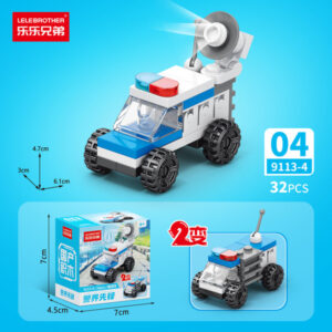 Police Pioneer 10-in-1 Building Block Set - Command Car