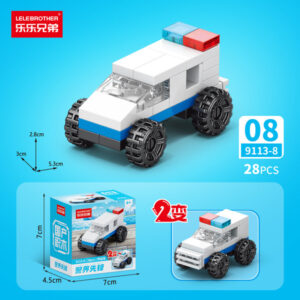 Police Pioneer 10-in-1 Building Block Set - Criminal Pursuit Car