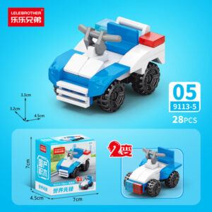 Police Pioneer 10-in-1 Building Block Set - Cruiser