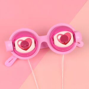 Crazy Eyes Blink Glasses – Funny Prank Toy - Cute Peach Heart