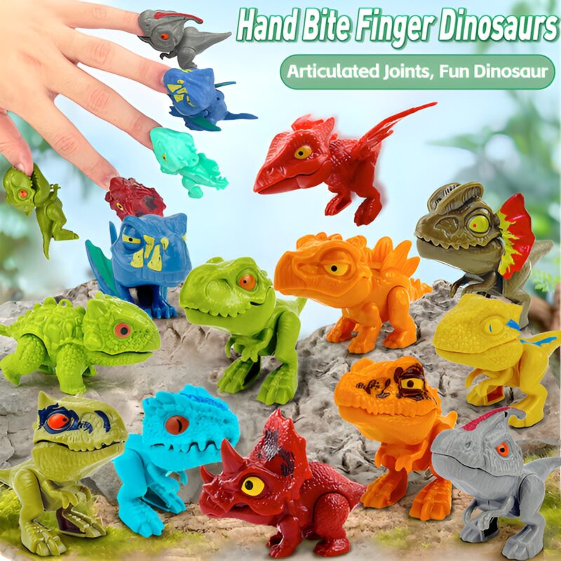 Collectible mini dinosaur blind bag toys with movable limbs for kids aged 3 and up