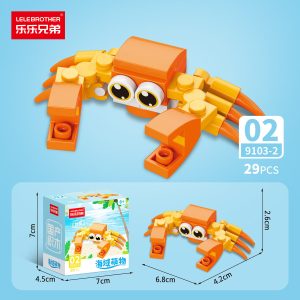 Lele Brothers Ocean Theme 10-in-1 Building Block Set - Crab