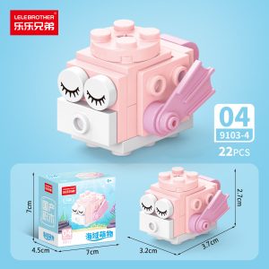 Lele Brothers Ocean Theme 10-in-1 Building Block Set - Pufferfish