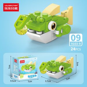Lele Brothers Ocean Theme 10-in-1 Building Block Set - Lantern Fish