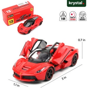 Bburago Ferrari LaFerrari 1:64 Alloy Model Car - Red