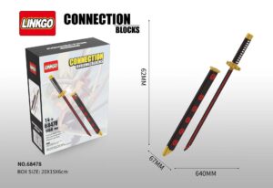 Linkgo Connection Building Blocks Sword Set - Nidai Kitetsu-1158 PCS