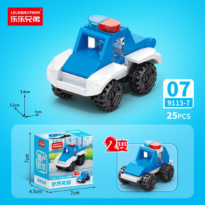 Police Pioneer 10-in-1 Building Block Set - Patrol Car