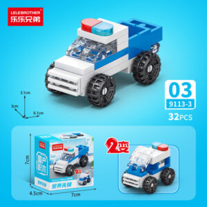Police Pioneer 10-in-1 Building Block Set - Pickup Truck