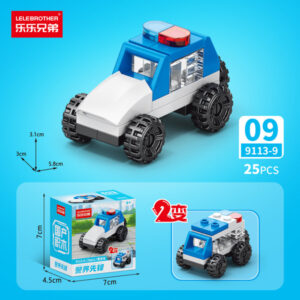 Police Pioneer 10-in-1 Building Block Set - Prison Van