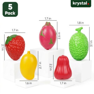 Kitchen Food Cutting Set - Pretend Play Fruit & Vegetables - Set B - 5 Pack