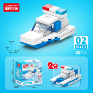 Police Pioneer 10-in-1 Building Block Set - Scout Ship