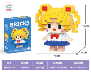 Lele Brother Make a Wise Life Mini Building Blocks - Usagi Tsukino