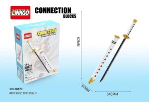 Linkgo Connection Building Blocks Sword Set - Wado Ichimonji-1062 PCS