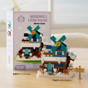 Mekansm Windmill Little House Building Blocks - Winter Snow