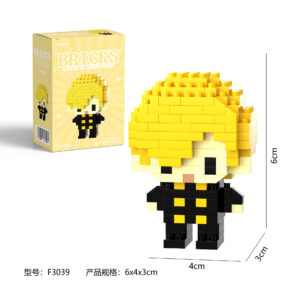 DMXC Hero Bricks F3039 micro building block DIY pixel-art character figurine and packaging