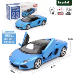 Lamborghini Aventador SVJ 63 1:43 Alloy Model Car - LP700 1:43 Blue