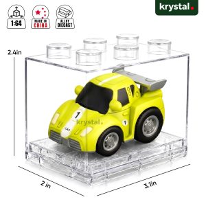 Vintage Diecast Pull-Back Car with Stackable Case 1:64 Alloy Model - GT Sports