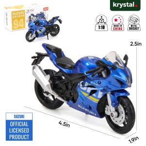 Suzuki GSX‑R1000 1:18 Alloy Model Motorcycles - Metallic Blue