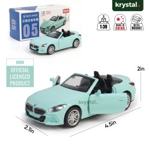 BMW Z4 GT3 & BMW Z4 M40i 1:38 Alloy Model Cars - Z4 Mint 1:38