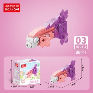 LELE BROTHER 10-in-1 Ocean Life Mini Building Blocks Toy Set - Guppy