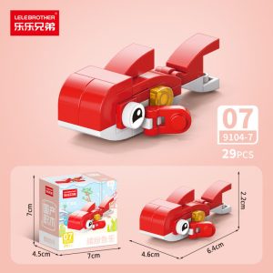 LELE BROTHER 10-in-1 Ocean Life Mini Building Blocks Toy Set - Carp