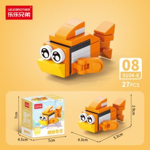 LELE BROTHER 10-in-1 Ocean Life Mini Building Blocks Toy Set - Clownfish