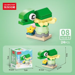 Lele Brothers 10-in-1 Underwater World Building Blocks – Sea Creature & Fish Toy Set - Turtle