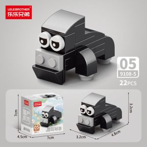 Lele Brothers 10-in-1 Animal Building Blocks - DIY Safari Series Educational Toy Set For Kids - Gorilla
